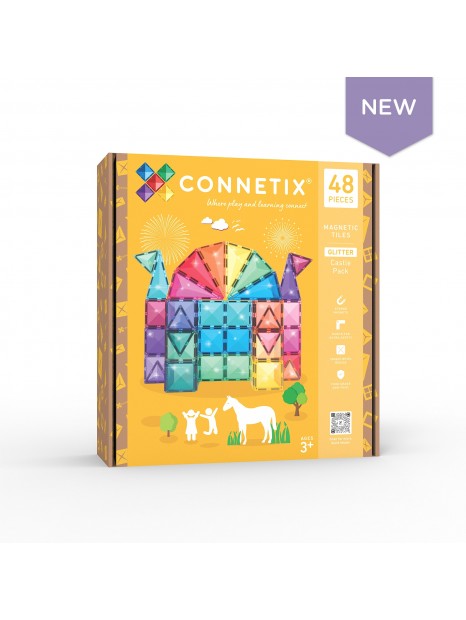 Connetix magnetinis brizgus konstruktorius, Pilis 48 detalių