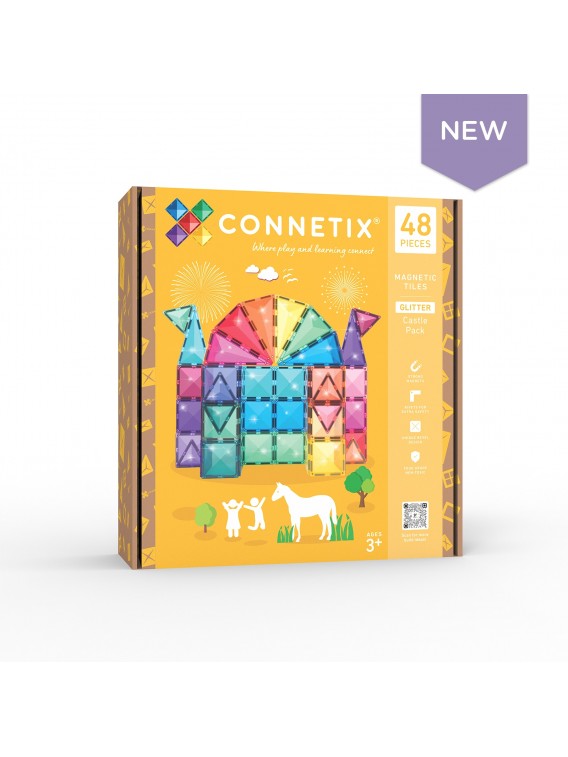 Connetix magnetinis brizgus konstruktorius, Pilis 48 detalių
