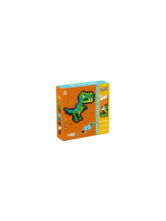 Plus Plus dėlionė pagal skaičius, T-REX, 250 det.