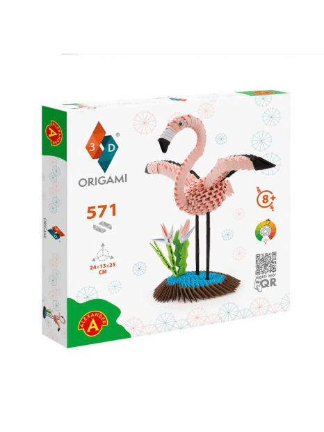 Origami 3D konstruktorius - Flamingas