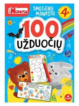 100 užduočių su kiškučiu Mikučiu keturmečiui