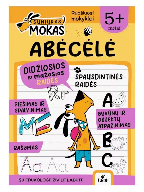 Šuniukas Mokas. Abėcėlė 5+