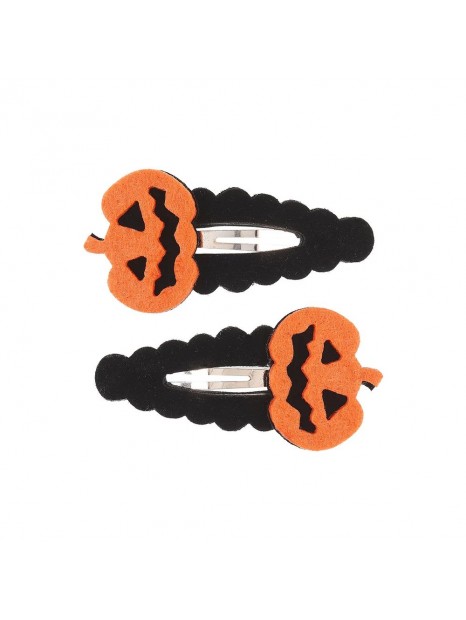 Vaikiški plaukų segtukai Souza „Pumpkin Orange“ – Oranžiniai, 2 vnt.